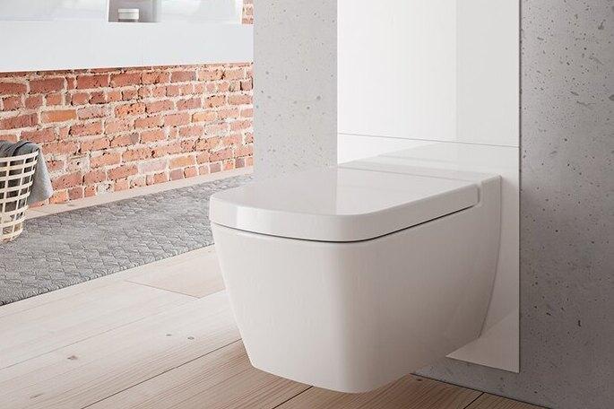 Höhenverstellbares WC weiß