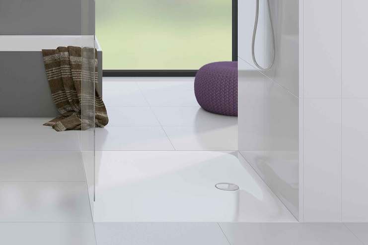 Duschewanne aus Stahl-Email