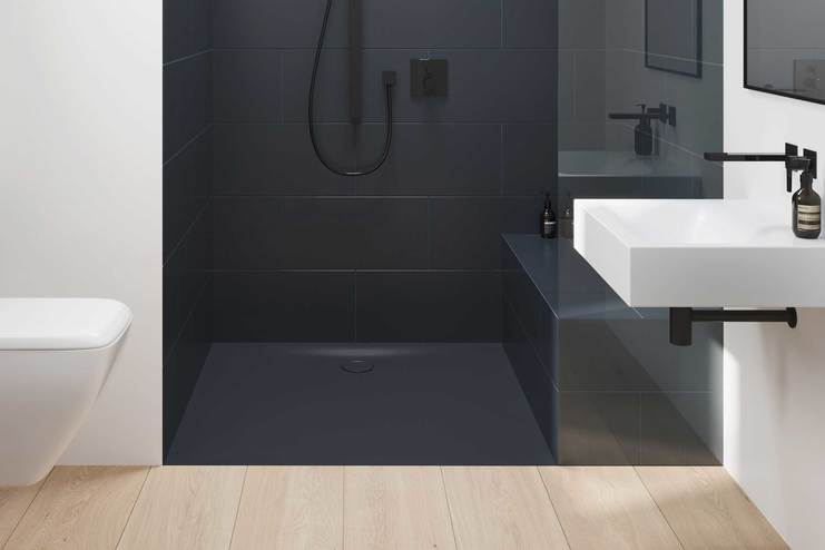 Duschebene dunkelblau