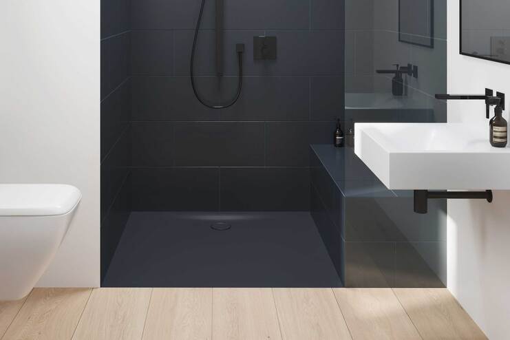 Duschebene dunkelblau