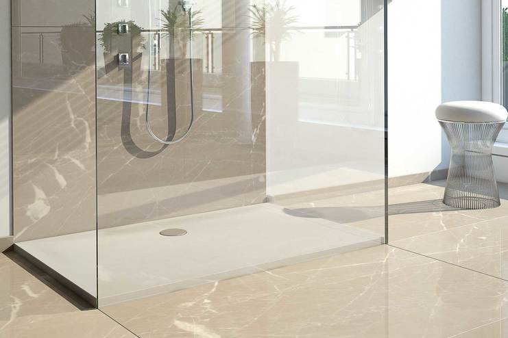 Duschebene aus Mineralguss