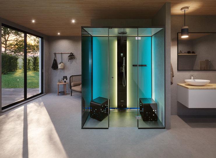 Dampfduschkabine im Bad