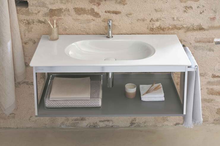 Waschbecken mit Unterbau