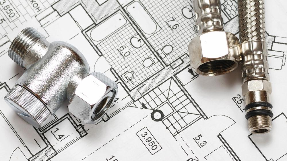 Grundriss mit Ventilen